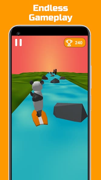 Panda Surfer menu and reward preview