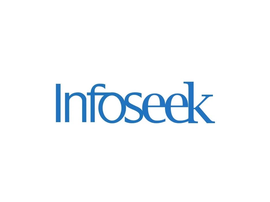 Infoseek logo, a stylised wordmark reading Infoseek